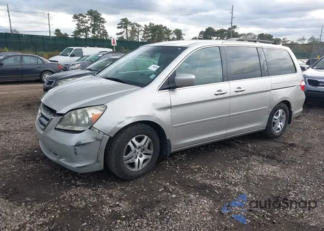 2005 Honda Odyssey Ex z USA, uszkodzony, nr VIN 5FNRL38445B413734